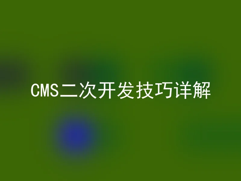 CMS二次开发技巧详解